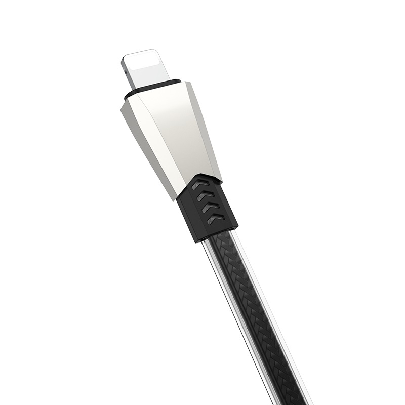 borofone bu2 zincjet lightning usb charging data cable tail