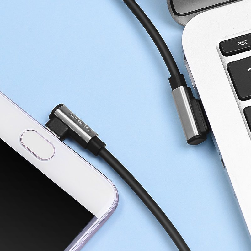 Cable USB to Micro-USB BU5 Ice steel