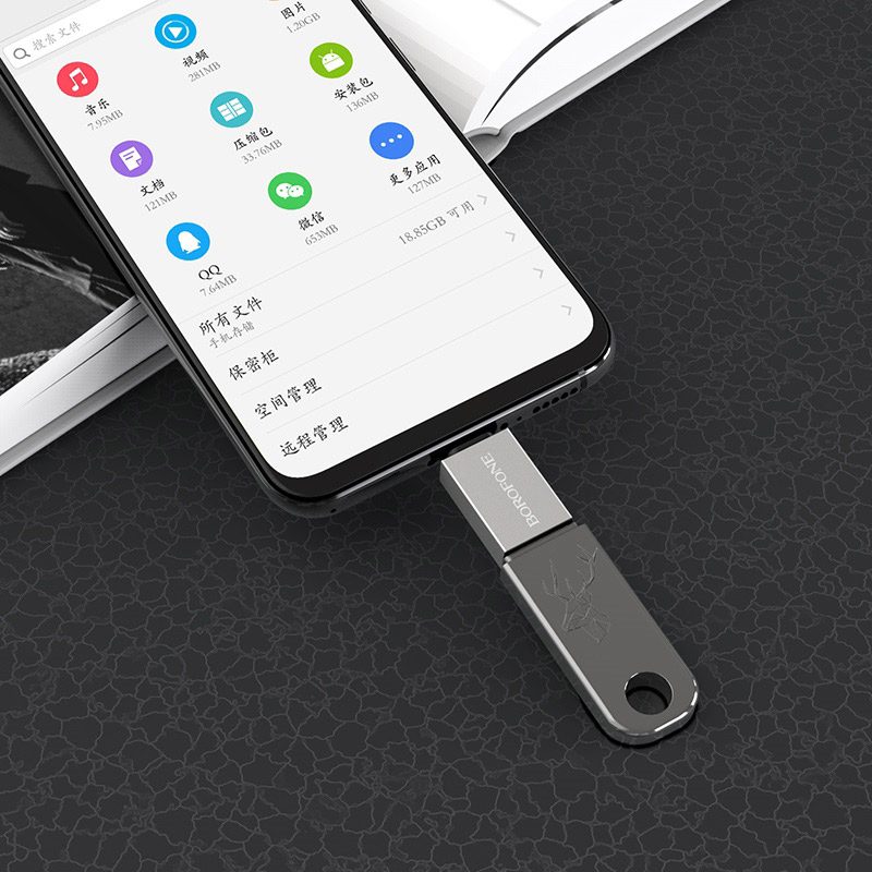 Adapter USB-A to Micro-USB BOROFONE BV2