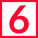 digit 6 frame