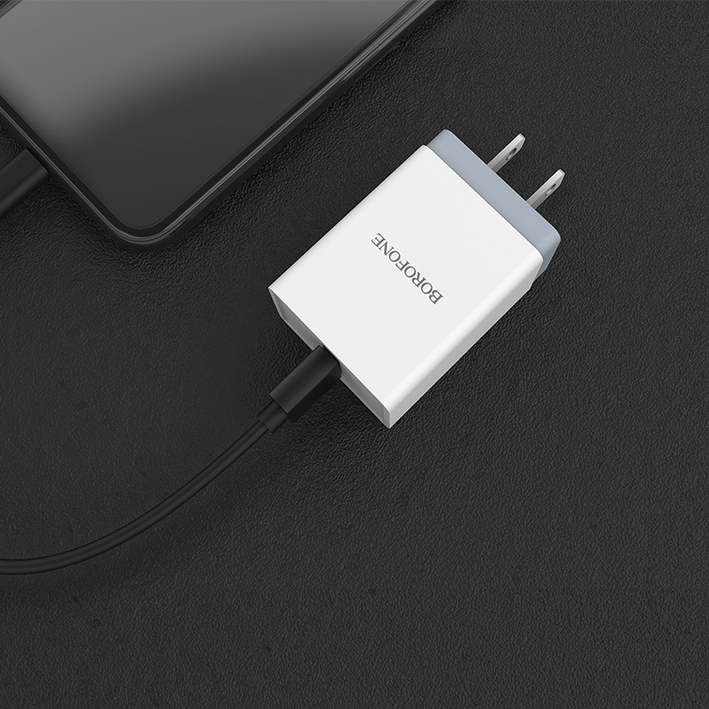borofone ba5 fastplug qc30 single usb port charger us overview