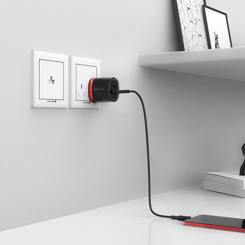 Wall charger BA7 FlashPlug US set with cable