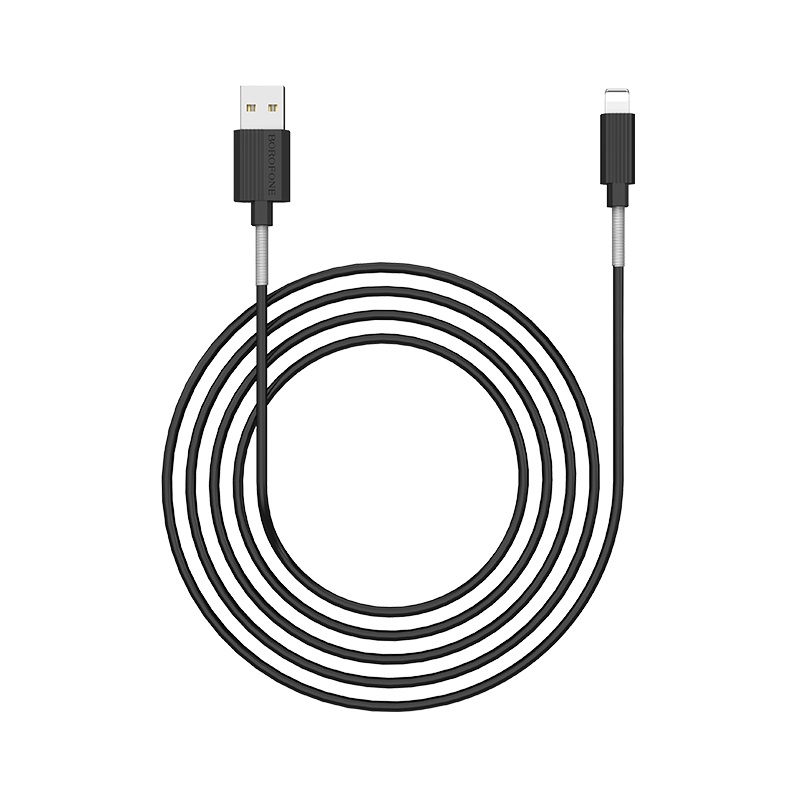 borofone bx11 ujet lightning usb charging data cable flexible
