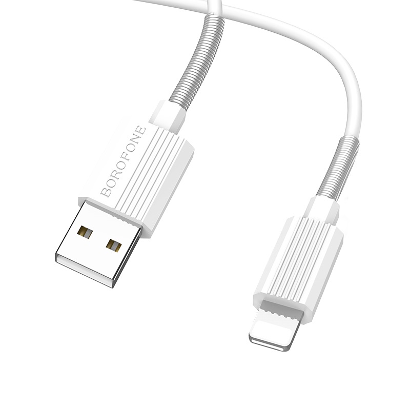borofone bx11 ujet lightning usb charging data cable joints