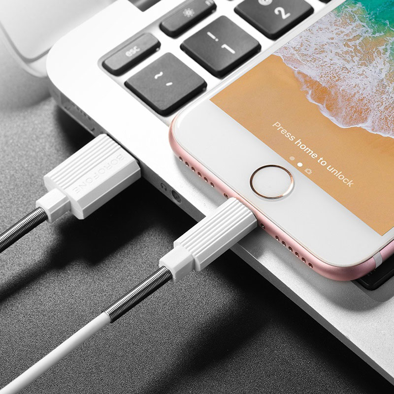 borofone bx11 ujet lightning usb charging data cable wire