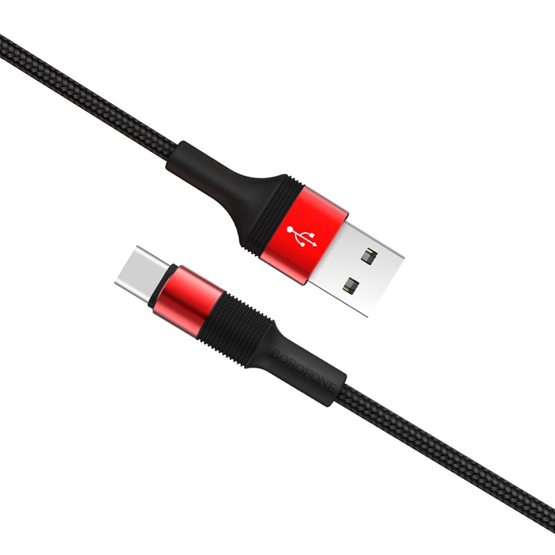 borofone bx2 powersync type c usb charging data cable joints