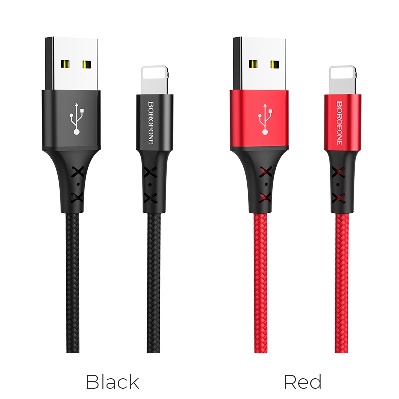 borofone bx20 enjoy lightning usb charging data cable colors