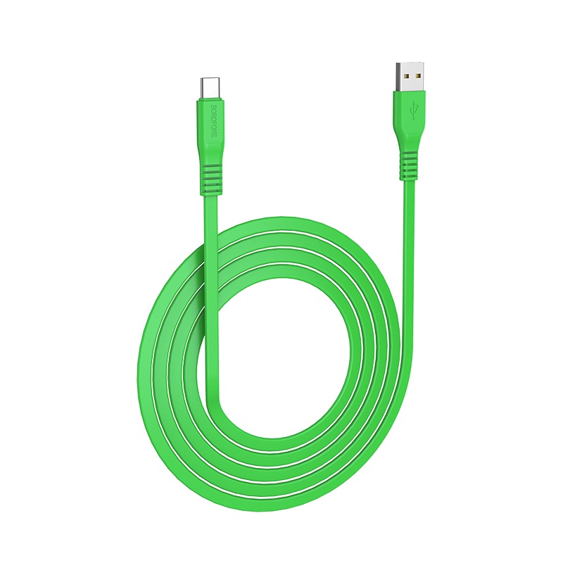 borofone bx5 flashsync type c usb charging data cable flixible