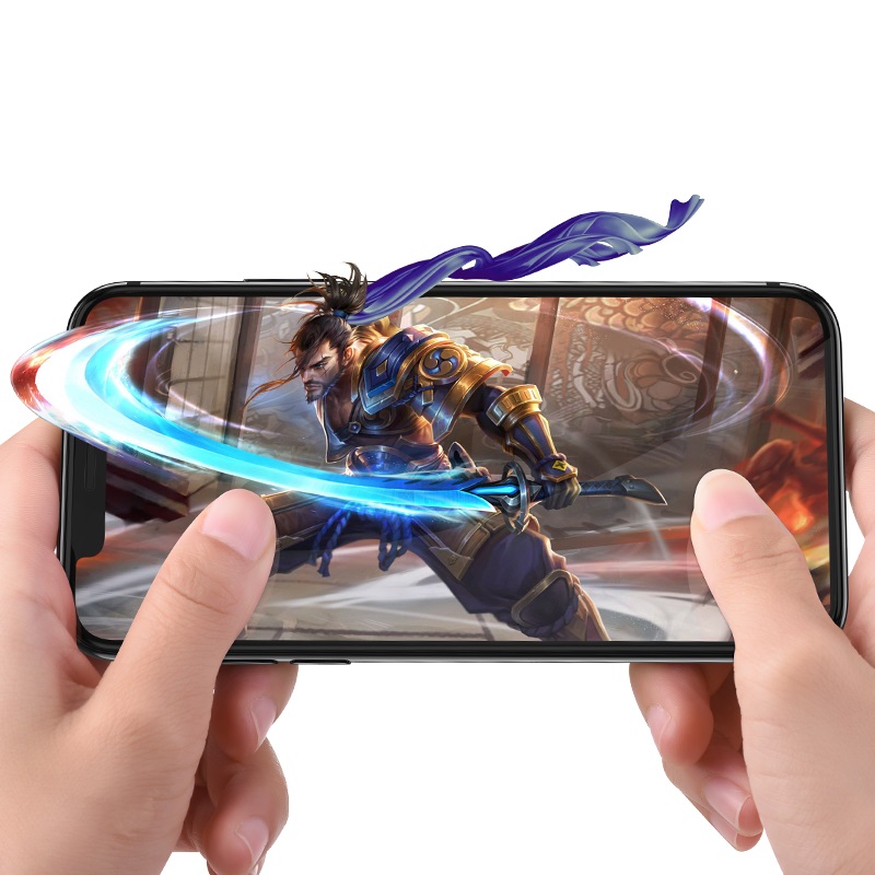 borofone bf2 freetouch 2.5d tempered glass screen protector for iphone xr gaming