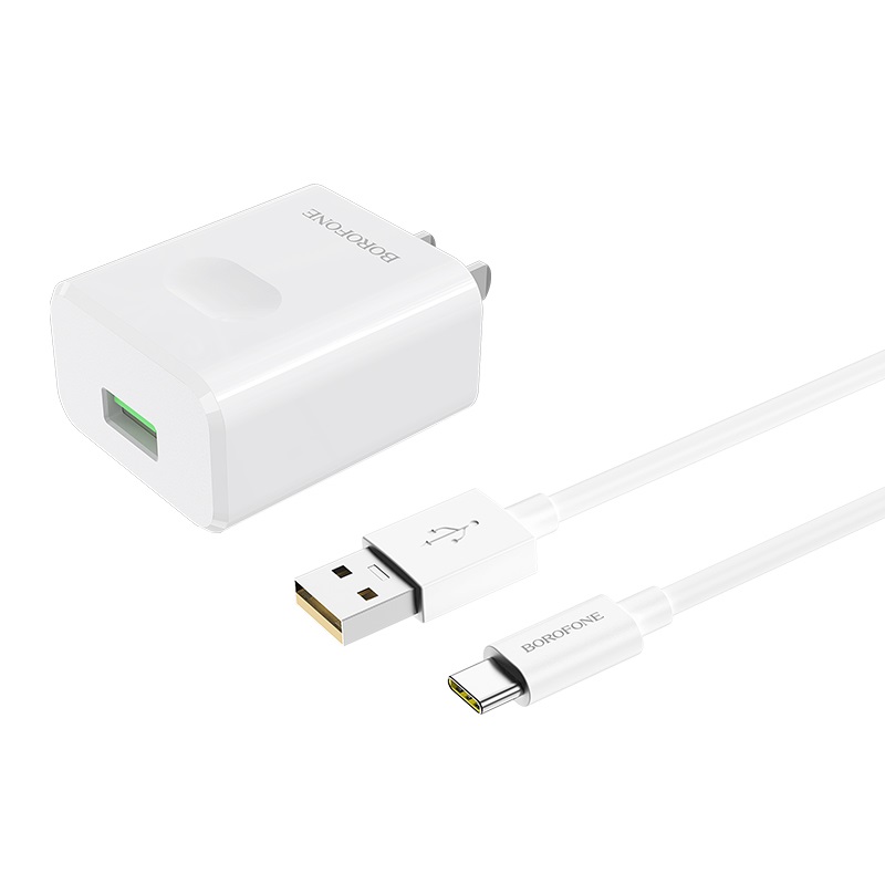borofone ba32 bright power widely compatible charger cn set with type c cable wire