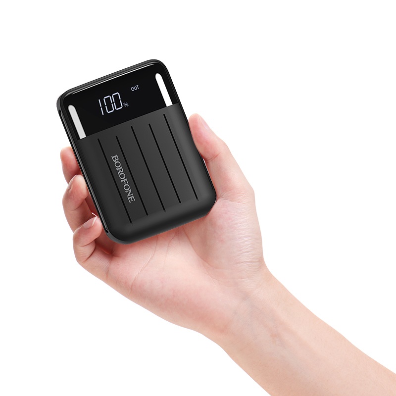 borofone bt21 universal energy mobile power bank 10000mah hand