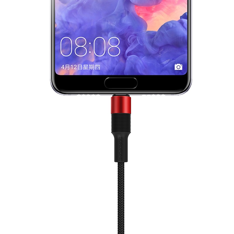 borofone bx21 outstanding charging data cable for usb c phone