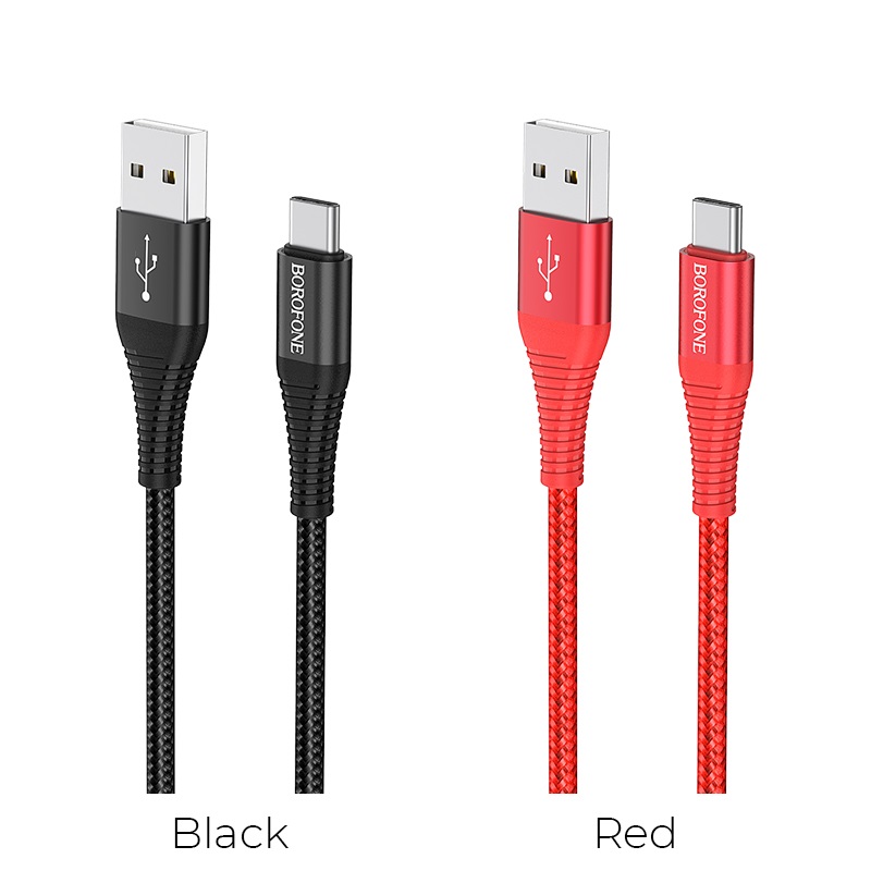 borofone bx29 endurant charging data cable for type c colors