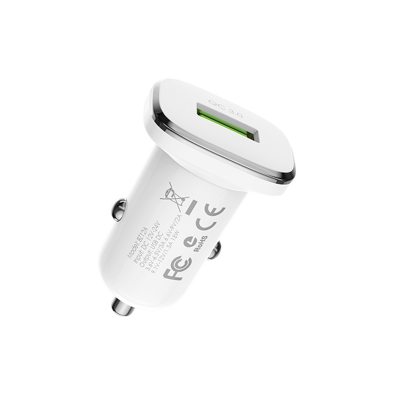 borofone bz12a lasting power qc30 single port in car charger specs
