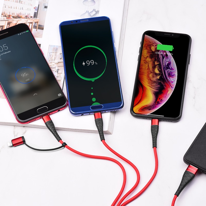 borofone bx32 munificent 4in1 charging cable overview