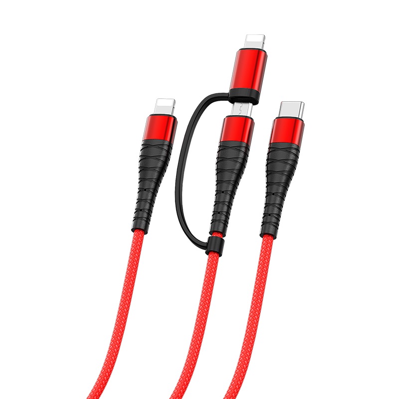 borofone bx32 munificent 4in1 charging cable universal