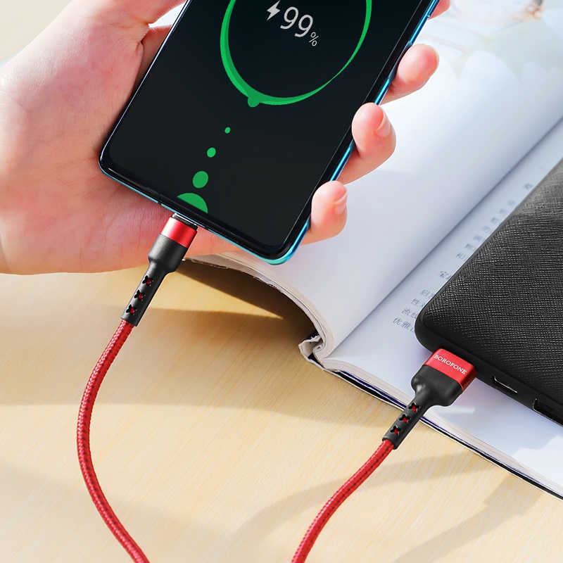 borofone bx34 advantage charging data cable for type c charger