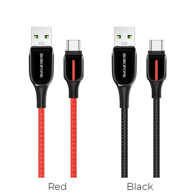 borofone bu14 heroic кабель для зарядки и передачи данных usb c цвета