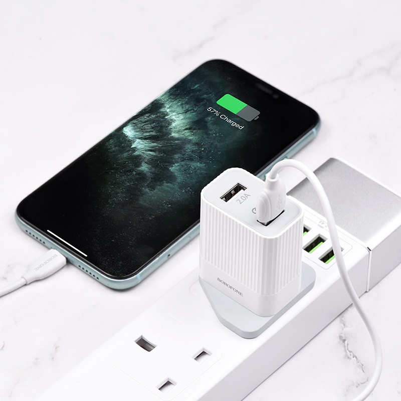 Wall charger BA39B Speedway QC3.0 UK set with cable