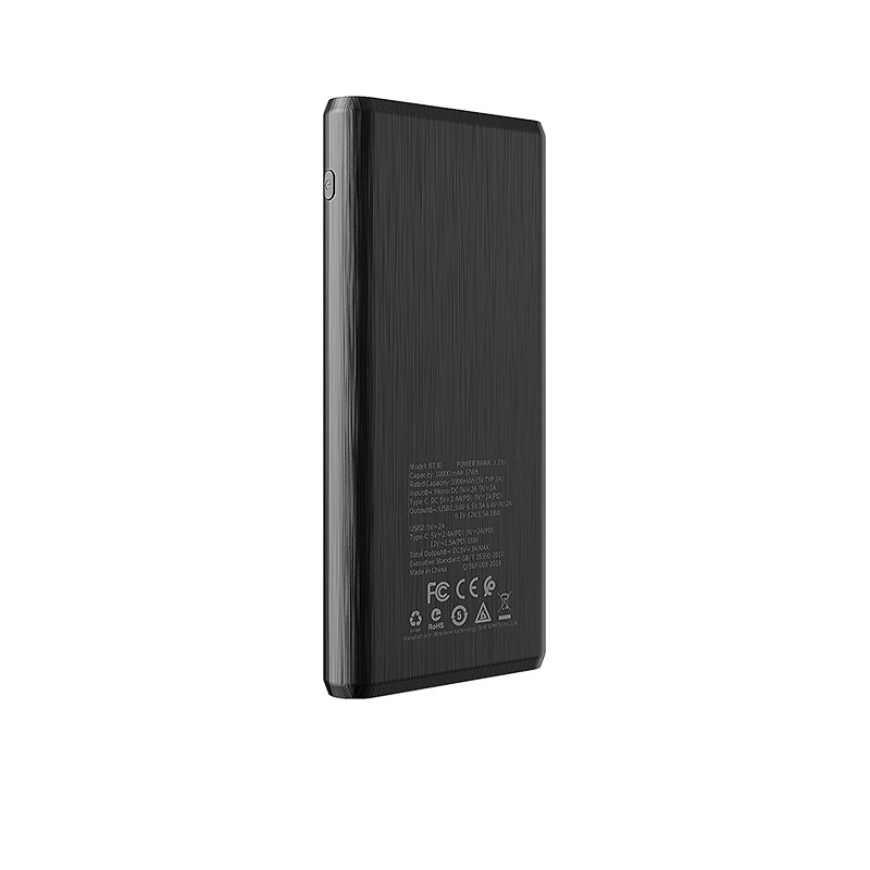 borofone bt30 dynamic pd qc30 mobile power bank 10000mah back