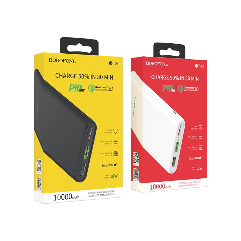 borofone bt30 dynamic pd qc30 mobile power bank 10000mah packages