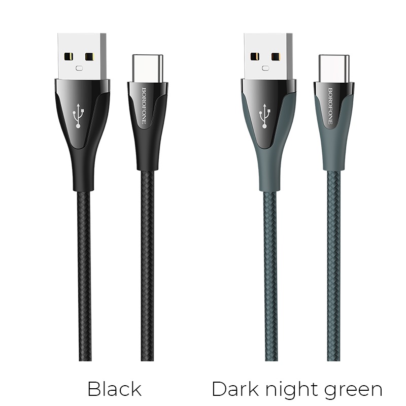 borofone bu20 advantageous charging data cable for usb c colors