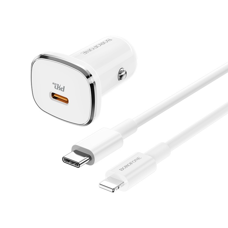 In-car charger BZ12B Lasting power PD3.0 set with cable