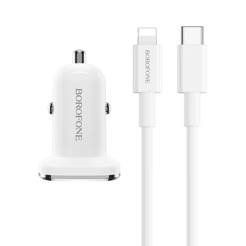 borofone bz12b lasting power pd3 in car charger set front