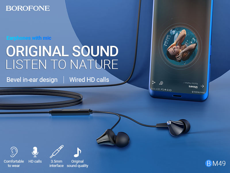 BOROFONE BM49 Player wired earphones