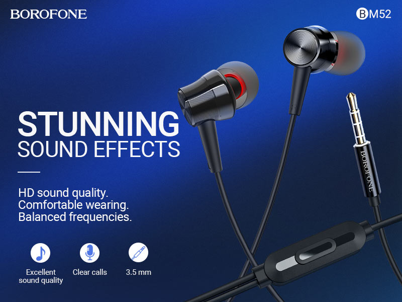 BOROFONE BM52 Revering wired earphones