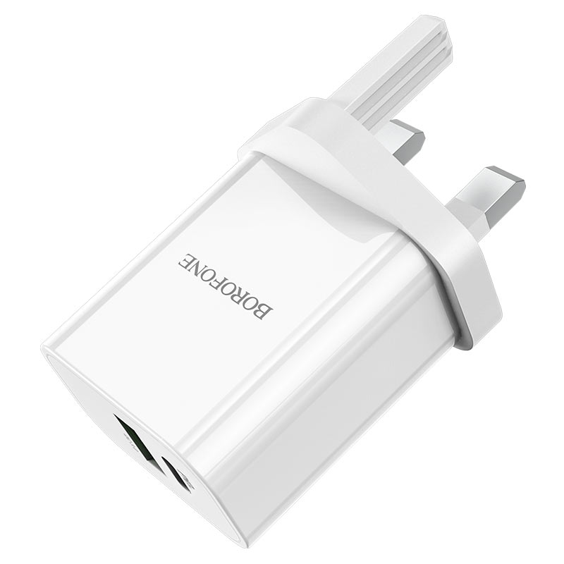 borofone ba55b crown speed зарядное устройство pd20w qc3 uk штекер