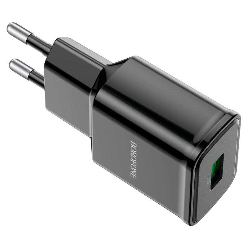borofone ba59a heavenly single port qc3 wall charger eu plug