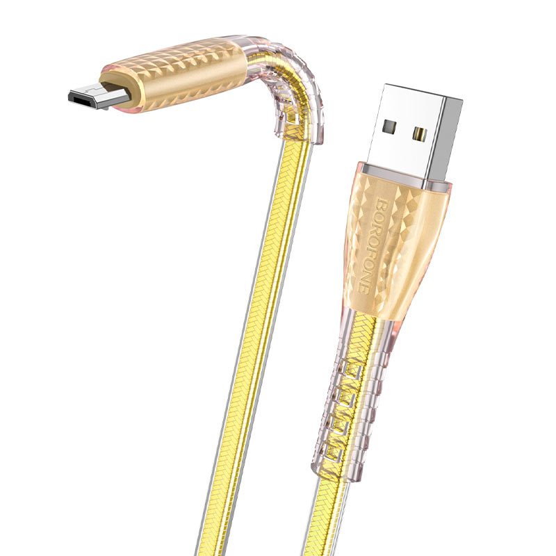 Cable USB to Micro-USB BU31 Clear shadow