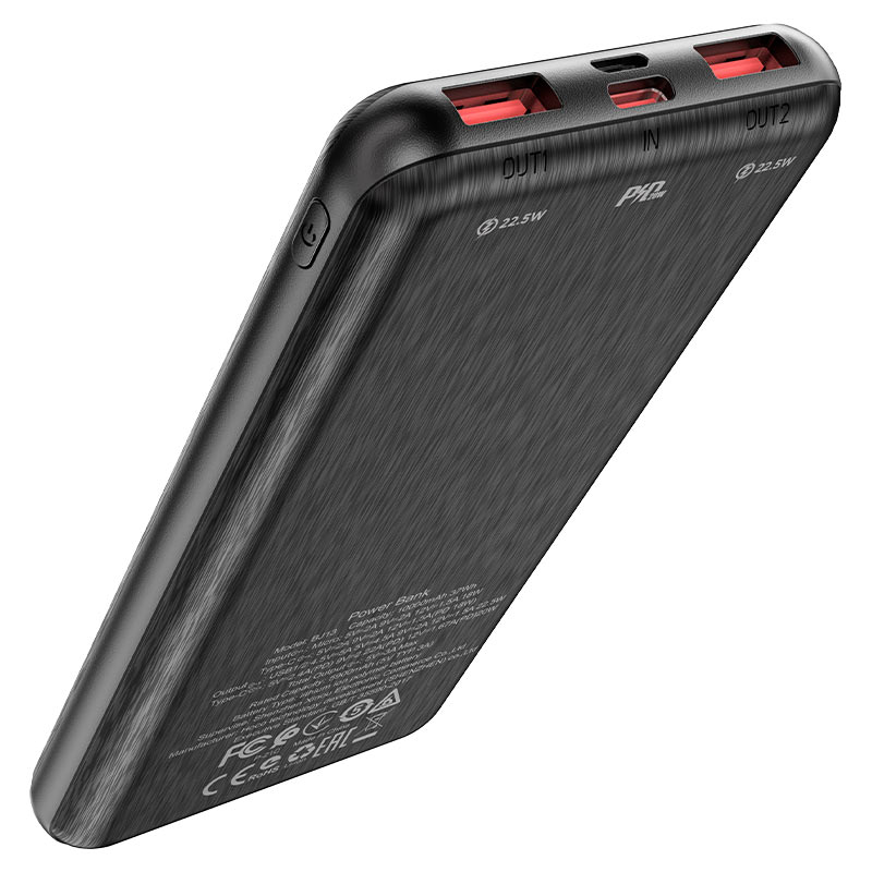 borofone bj13 sage power bank 10000mah ports