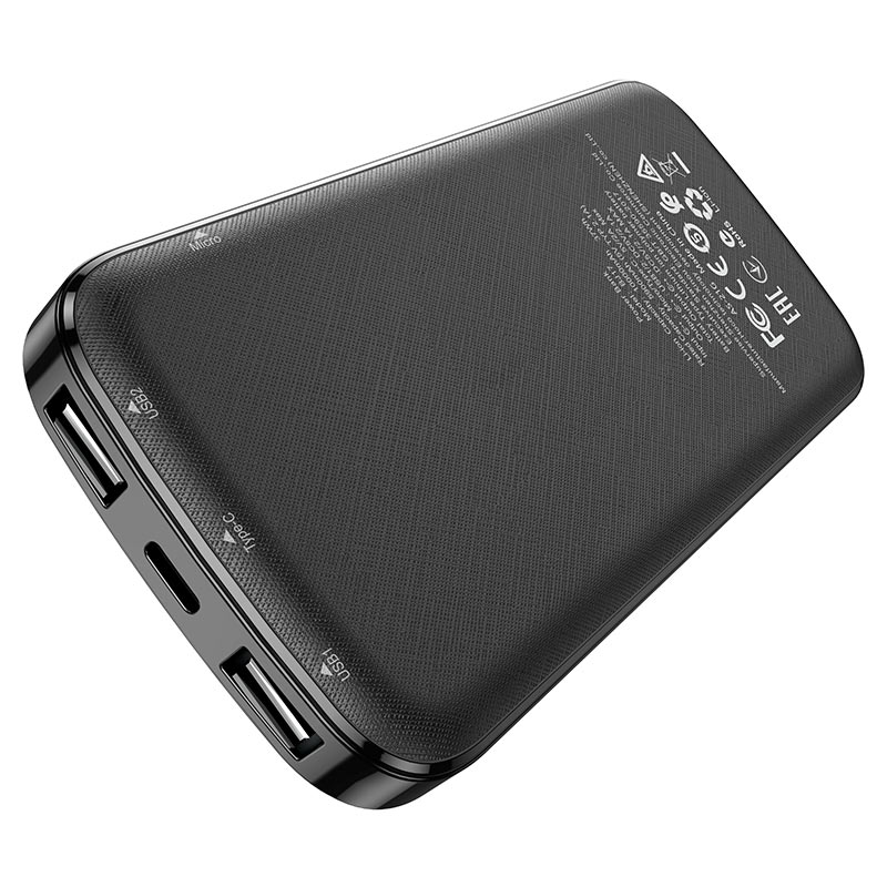 borofone bj17 oceanic power bank 10000mah ports