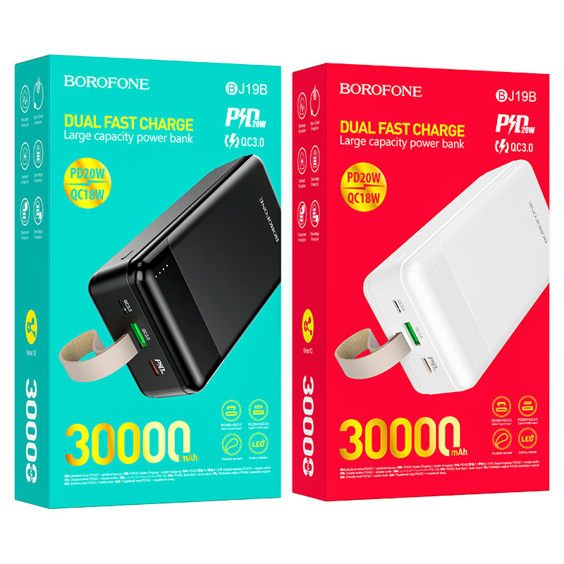Портативный аккумулятор BJ19B Incredible PD20W+QC3.0 30000mAh — изображение 8