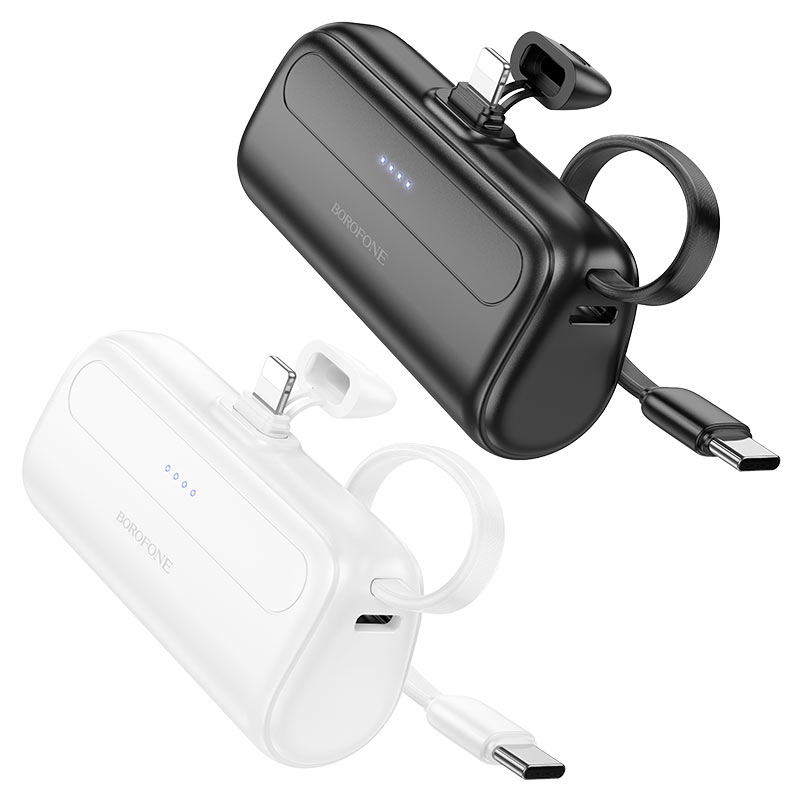 borofone bj41 pocket power bank with cable 5000mah colors