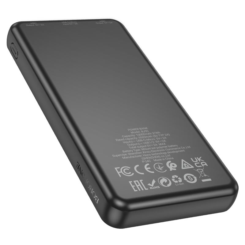 borofone bj55 graceful портативный аккумулятор 10000mah компактный